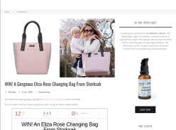 Win A Gorgeous Eliza Rose Changing Bag From Storksak