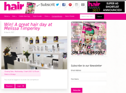 Win a Great Hair Day At Melissa Timperley, Manchester