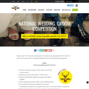 Win a Groom Wedding Package Worth £3,315