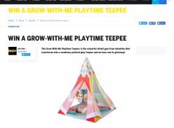 Win A Grow-With-Me Playtime Teepee