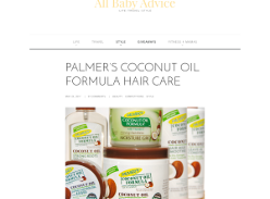 Win A Hamper of Palmer's Coconut Formula Hair Care Products