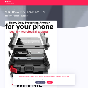 Win a Heavy Duty Phone Case For Neurological Patients