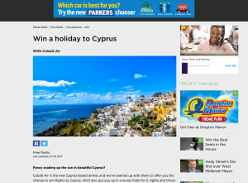 Win a holiday to Cyprus