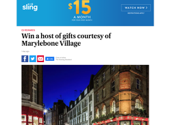 Win a host of gifts courtesy of Marylebone Village