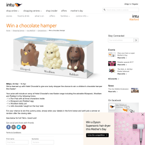 Win a Hotel Chocolat Children's Hamper (collect intu Watford)
