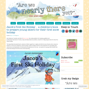 Win a Jacob's First Ski Holiday Book