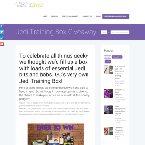 Win a Jedi Training Box