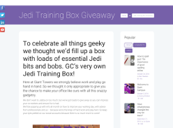 Win a Jedi Training Box