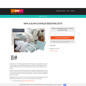 Win a Julian Charles bedding set