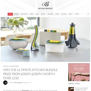 Win A kitchen bundle prize from Joseph Joseph worth over £230