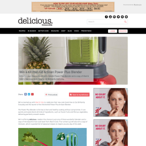 Win a KitchenAid Artisan Power Plus Blender