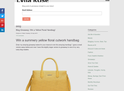 Win a Large Yellow Handbag