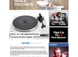 Win a Lenco Turntable