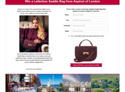 Win a Letterbox Saddle Bag from Aspinal of London