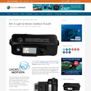 Win a Light & Motion Sidekick Flood