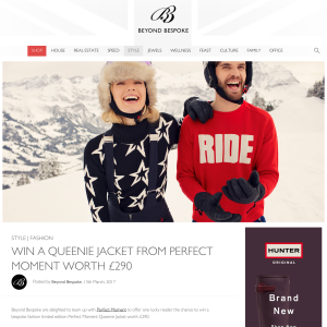 Win a Limited Edition Queenie Jacket from Perfect Moment worth £290