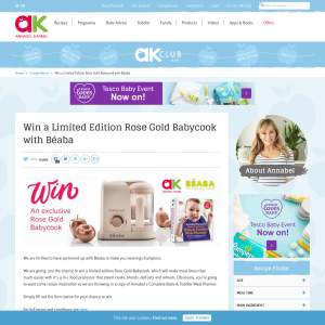 Win a Limited Edition Rose Gold Babycook