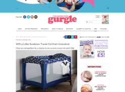 Win a Little Swallows Travel Cot