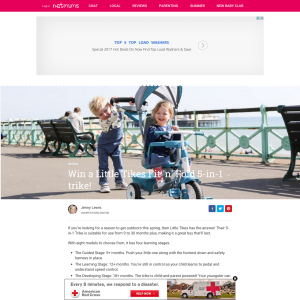 Win a Little Tikes Fit 'n' Fold 5-in-1 trike