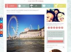 Win a London Sightseeing Cruise Family Ticket