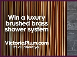Win a Luxury Brushed Brass Shower System