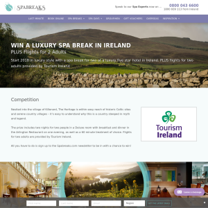 Win a luxury spa break for two in Ireland