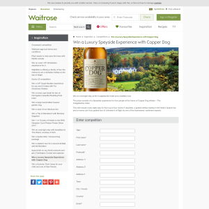 Win a Luxury Speyside Experience with Copper Dog