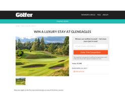 Win A Luxury Stay At Gleneagles inc dinner and round of golf