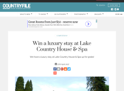 Win a luxury stay at Lake Country House & Spa