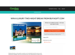 Win a luxury two-night break from Buyagift.com worth £179