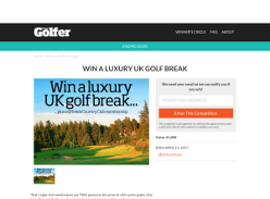 Win a luxury UK golf break for two worth £1,000