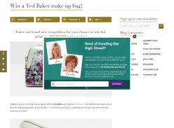 Win a Make up Bag by Ted Baker