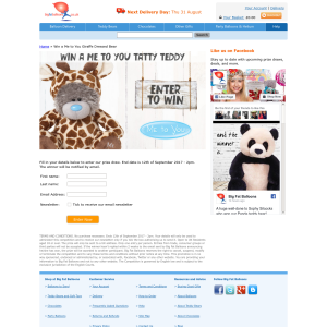 Win a Me to You Giraffe Dressed Bear