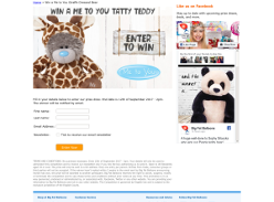 Win a Me to You Giraffe Dressed Bear