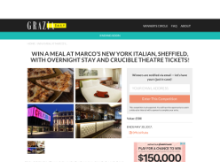 Win A Meal At Marco's New York Italian, Sheffield overnight stay and theatre tickets