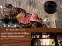 Win a meal for 10 at Viva Brazil Churrascaria