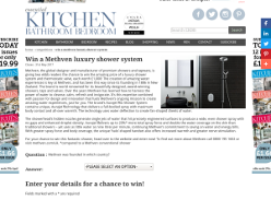 Win a Methven luxury shower system