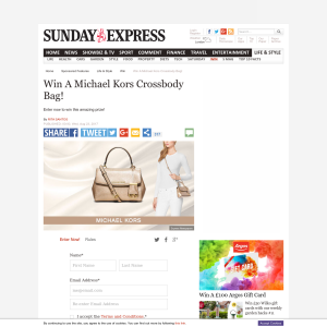 Win a Michael Kors Crossbody Bag