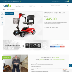 Win A mobility scooter worth £445