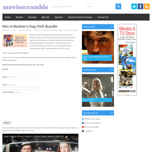 Win A Mother’s Day DVD Bundle