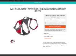 Win a Mountain Paws Dog Hiking Harness worth up to £32