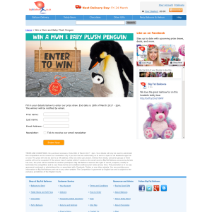 Win a Mum and Baby Plush Penguin