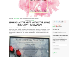 Win a Name a Star Gift Pack