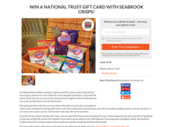Win a National Trust gift card worth £110