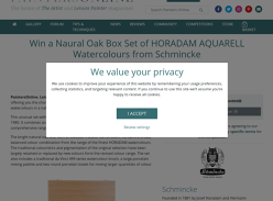 Win a Natural Oak Box Set of 'Horadam Aquarell' Watercolours from Schmincke