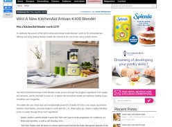 Win A New KitchenAid Artisan K400 Blender