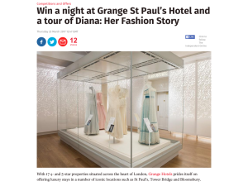 Win a night at Grange St Paul's Hotel for two and a tour of Diana: Her Fashion