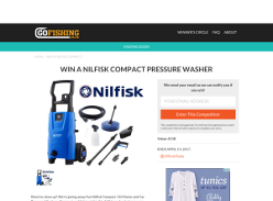 Win a Nilfisk compact pressure washer