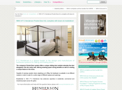 Win a P C Henderson Pocket Door kit complete with doors & installation