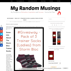 Win a Pack of 3 Ladies Trainer Socks from Storm Bloc